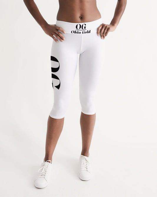 Ohio Gold  black Women's Mid-Rise Capri