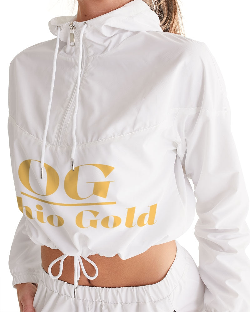 Ohiogold Women's Cropped Windbreaker