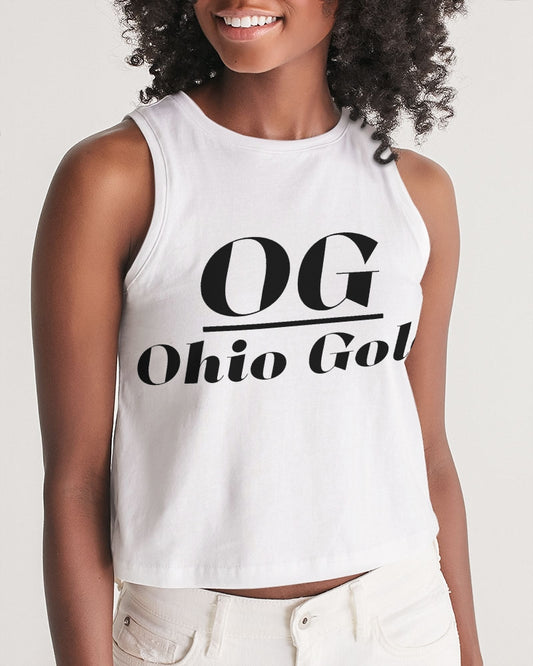 Ohio Gold  black Women's Cropped Tank