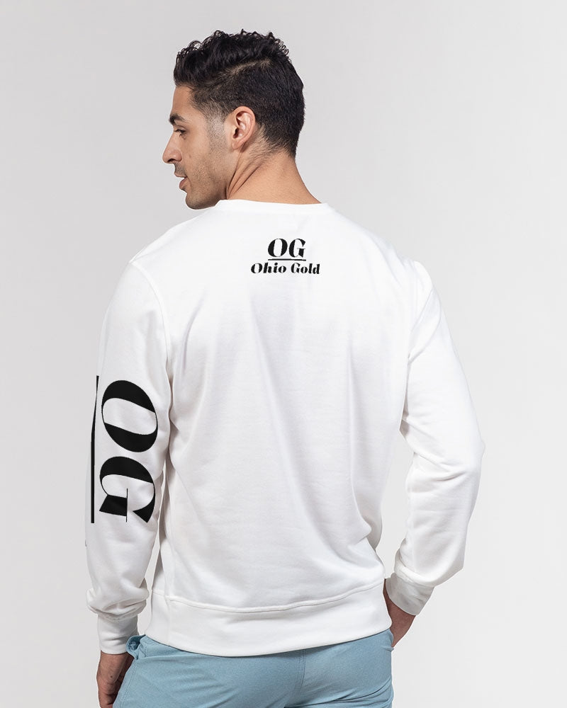 Ohio Gold  black Men's Classic French Terry Crewneck Pullover