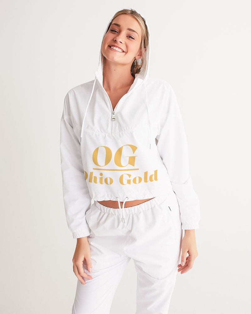 Ohiogold Women's Cropped Windbreaker