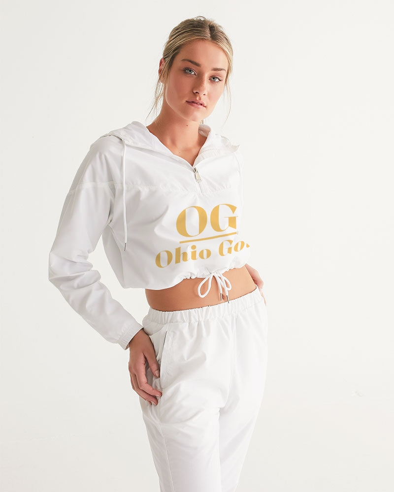 Ohiogold Women's Cropped Windbreaker