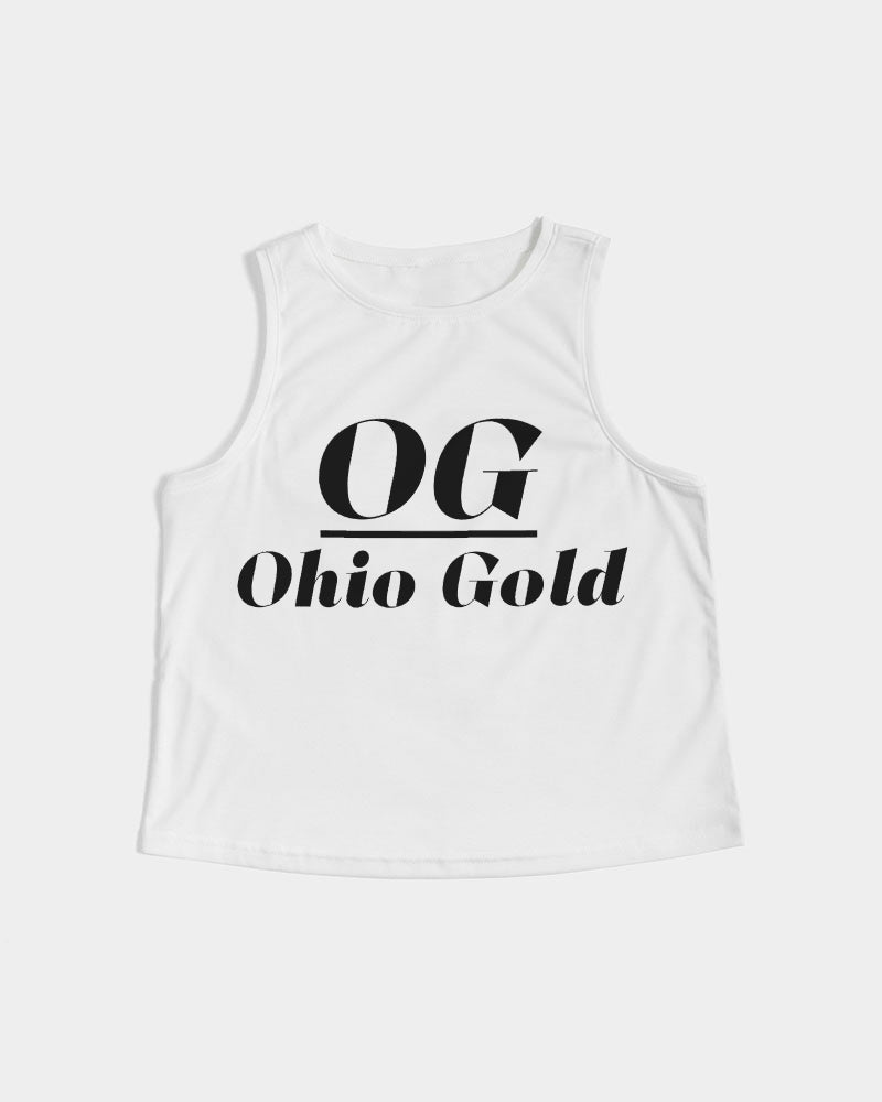 Ohio Gold  black Women's Cropped Tank