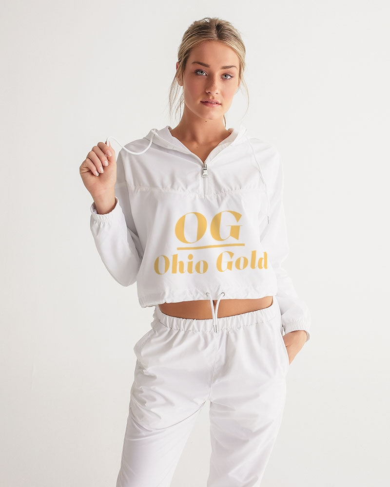 Ohiogold Women's Cropped Windbreaker